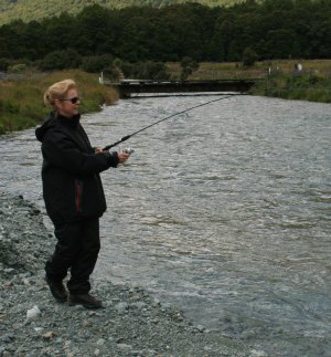 Thomson Reuters Account Manager Anne McLennan -fishing