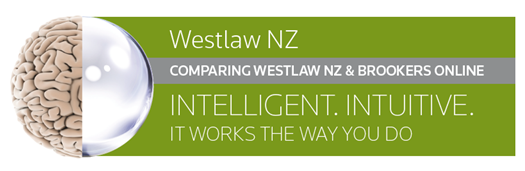 Westlaw NZ - information sheet comparing WEstlaw NZ to Brookers Online