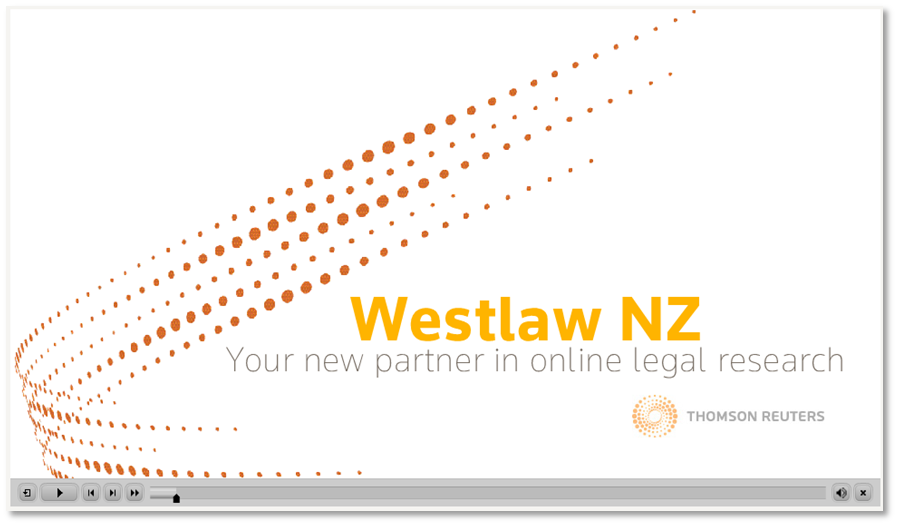 video overview of Westlaw NZ - legal research platform