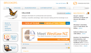 Thomson Reuters Corporate Website home page