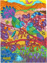 Winning entry - adult colouring in competition - Employment Today